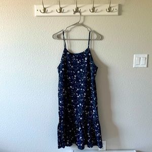 Moon City Floral Print Spaghetti-Strap Dress